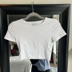 White Aritzia Contour Top